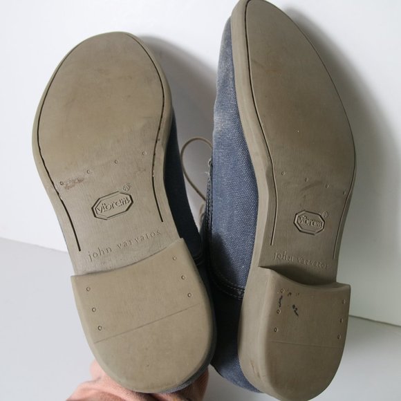 John Varvatos Dylan Blue Denim Binded Chukka Boots Size 11 main image 4